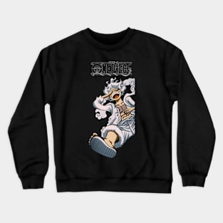 luffy gear 5 son god nika one piece anime Crewneck Sweatshirt